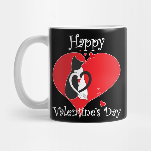 intl cat day Happy cat day - happy valentine day cat T-Shirt by OnlineShoppingDesign